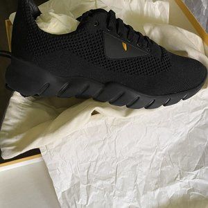 Size 9.5 - Fendi Fabric Runners Black Bag Bugs